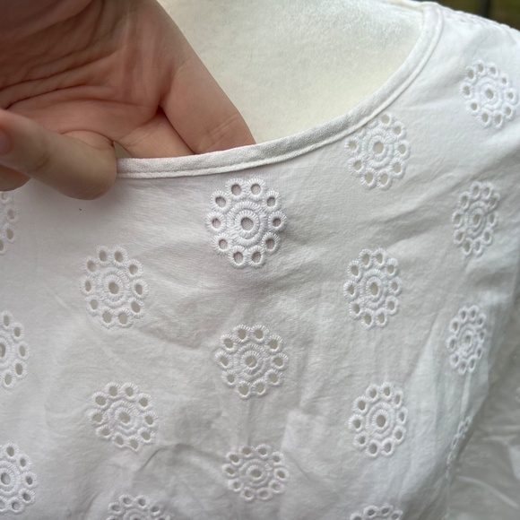 LAST CHANCE 7/31 White Eyelet Top - Picture 6 of 8